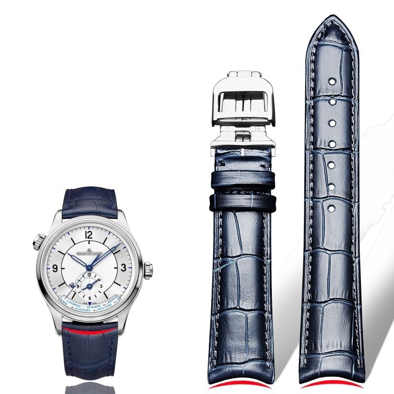 Laikrodžio dirželis iš natūralios odos su krokodilo raštu, Moon Phase Master modelis, viršutinės karvės odos oda, originalus dizainas