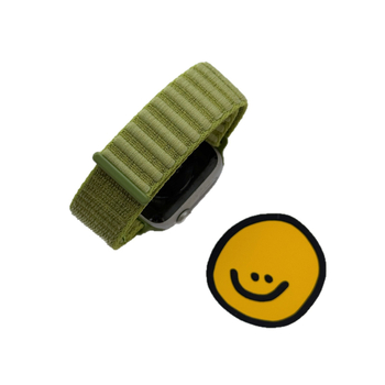 Nailoninį pynės laikrodžio dirželis su Velcro sagtimi, laukinis kalnų raštas, sporto stilius, skirtas Apple Watch