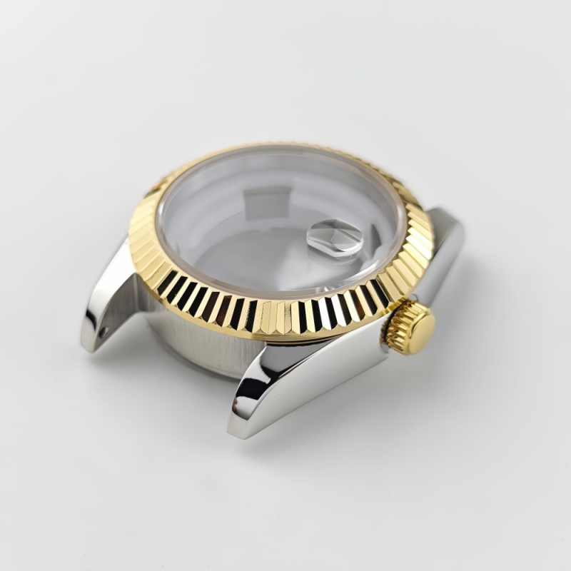 NH05 Sieviešu pulksteņa korpuss no nerūsējošā tērauda ar vintage bezel – mehāniskā pulksteņa modifikācijas piederums