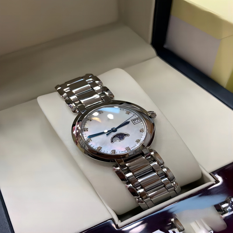 Langjia Ženski sat Heart Moon kvarcni mehanizam, casual elegantan poslovni stil, Swiss ETA mehanizam, vodootpornost 100 m, narukvica od nehrđajućeg čelika