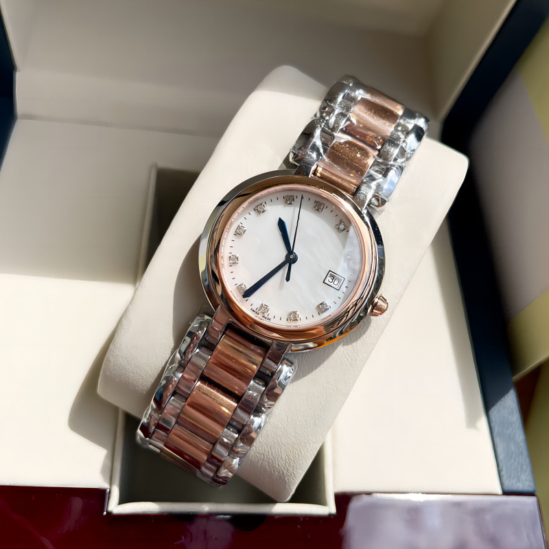 Langjia Ženski sat Heart Moon kvarcni mehanizam, casual elegantan poslovni stil, Swiss ETA mehanizam, vodootpornost 100 m, narukvica od nehrđajućeg čelika