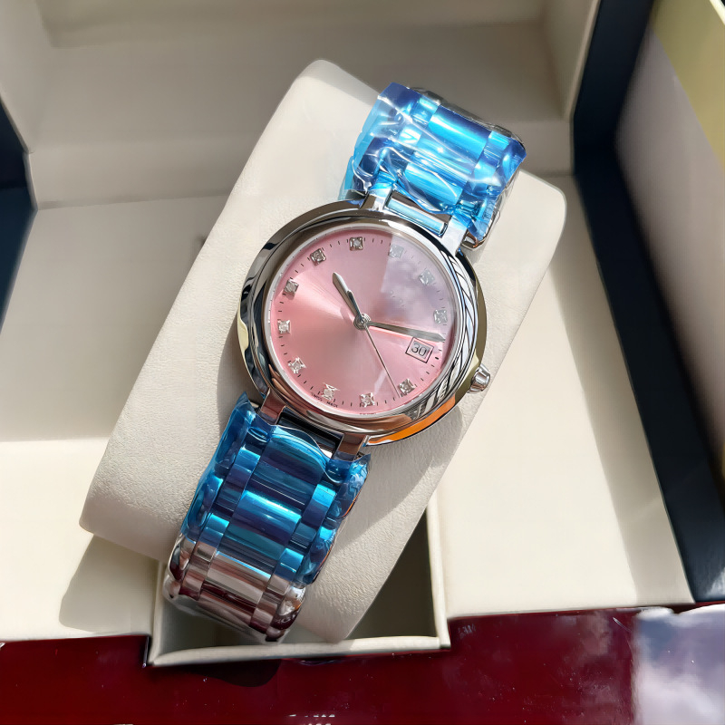 Langjia Ženski sat Heart Moon kvarcni mehanizam, casual elegantan poslovni stil, Swiss ETA mehanizam, vodootpornost 100 m, narukvica od nehrđajućeg čelika