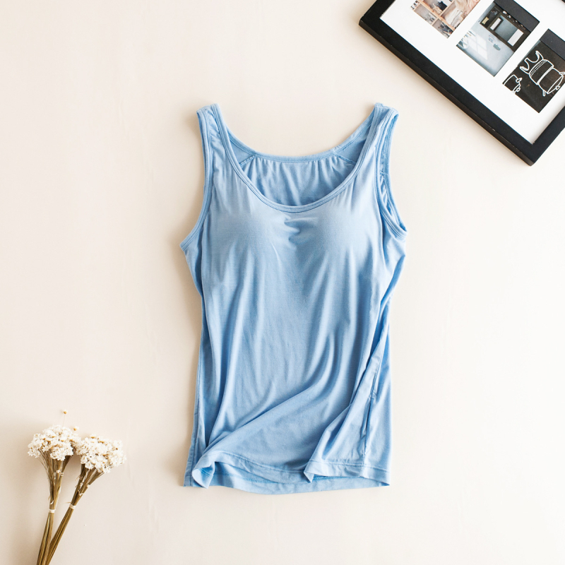 Modal sieviešu bezvadu krūšturis ar iekšējām paliktņiem, viss‑vien cami top, viskoze 95%+, spandex <30%, nerakstāmas siksnas