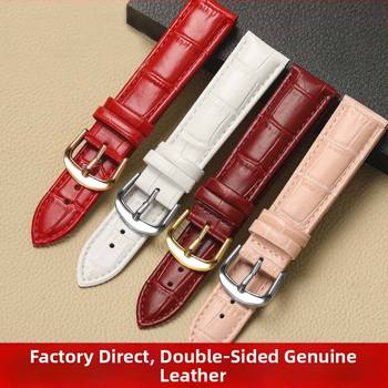 Dviejų pusių odinis laikrodžio dirželis iš pirmosios sluoksnio veršioko odos, su adatos sagtimi, vandeniui atsparus, ASILANDUN, 2024 m. pavasaris, mados OL stilius, miesto keliautojo stilius