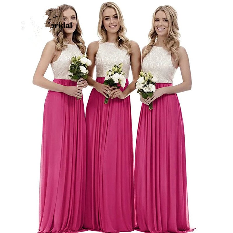 Līgavas draudzenes kleita — eleganta vakara kleita, garā kleita, haltera kakls, bez piedurknēm (Poliesteris; Vakara kleita; Gara kleita; Haltera kakls; Bez piedurknēm)