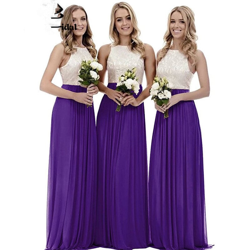 Līgavas draudzenes kleita — eleganta vakara kleita, garā kleita, haltera kakls, bez piedurknēm (Poliesteris; Vakara kleita; Gara kleita; Haltera kakls; Bez piedurknēm)