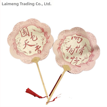 Koka kāzu fāns līgavām – fotorekvizīts, dāvanu kaste, ķīniešu stils