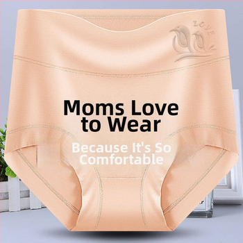 Modal augsta vidukļa sieviešu apakšveļa, pacel sēžamvietu, elpojoša, adīta, dzīvnieku raksts, kokvilnas iekšējā odere