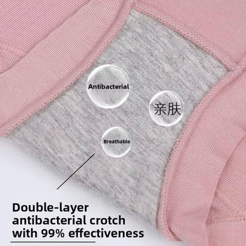 Modal augsta vidukļa sieviešu apakšveļa, pacel sēžamvietu, elpojoša, adīta, dzīvnieku raksts, kokvilnas iekšējā odere