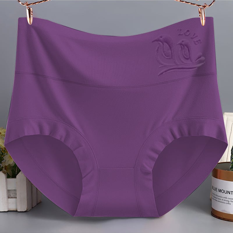 Modal augsta vidukļa sieviešu apakšveļa, pacel sēžamvietu, elpojoša, adīta, dzīvnieku raksts, kokvilnas iekšējā odere