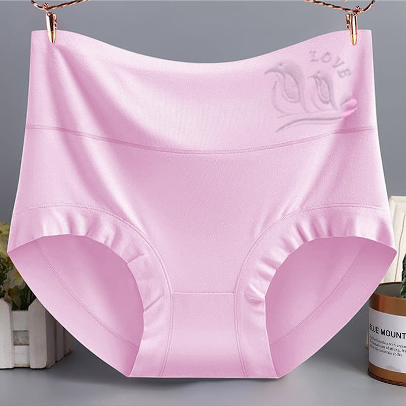 Modal augsta vidukļa sieviešu apakšveļa, pacel sēžamvietu, elpojoša, adīta, dzīvnieku raksts, kokvilnas iekšējā odere