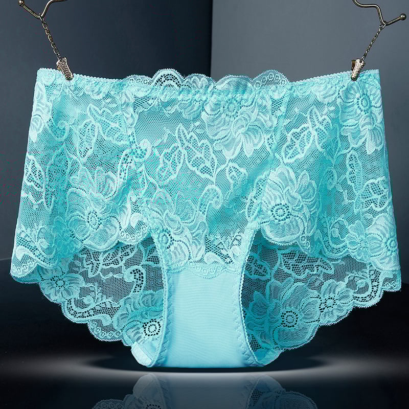 Sieviešu augsta vidukļa biksītes no žakarda mežģīnes – butt lift, elpojošas, neilons 80–90%