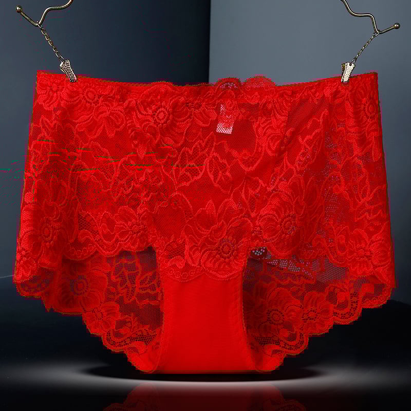 Sieviešu augsta vidukļa biksītes no žakarda mežģīnes – butt lift, elpojošas, neilons 80–90%