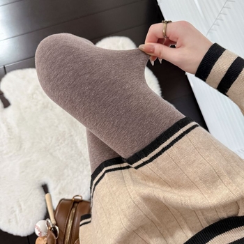 Moteriški medvilniniai kojinės su pėdos dalimi, fliso įdėklas, storesni, kvėpuojantys, kojų formavimas