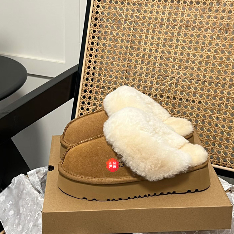 Moteriški snieginiai batai su kailio viršutiniu, avies vilnos vidinė įdėja, stora pada, trumpas aukštis, žiemai 2025