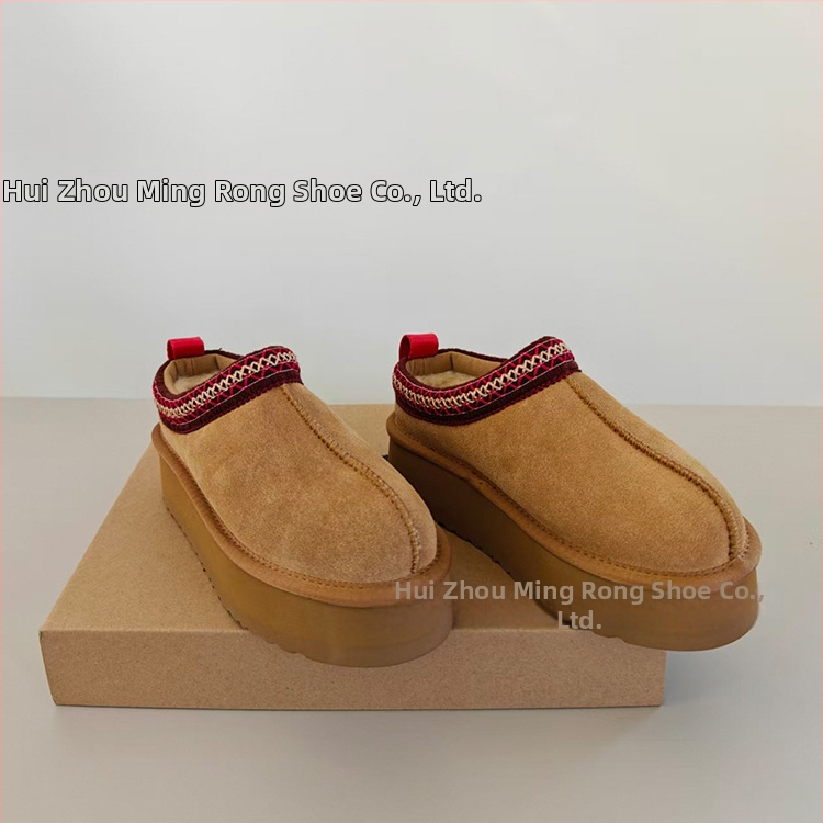 Moteriški snieginiai batai su kailio viršutiniu, avies vilnos vidinė įdėja, stora pada, trumpas aukštis, žiemai 2025