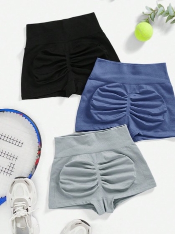 Sieviešu Klein Blue sporta šorti, neilona audums ar mitruma vadīšanu, garums 24–27 cm, šortu stils, vasara 2025