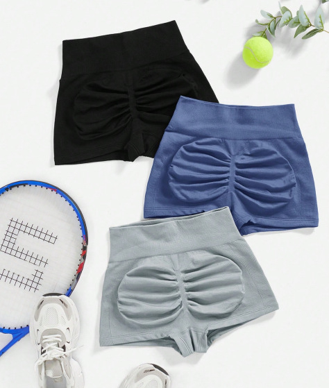 Sieviešu Klein Blue sporta šorti, neilona audums ar mitruma vadīšanu, garums 24–27 cm, šortu stils, vasara 2025