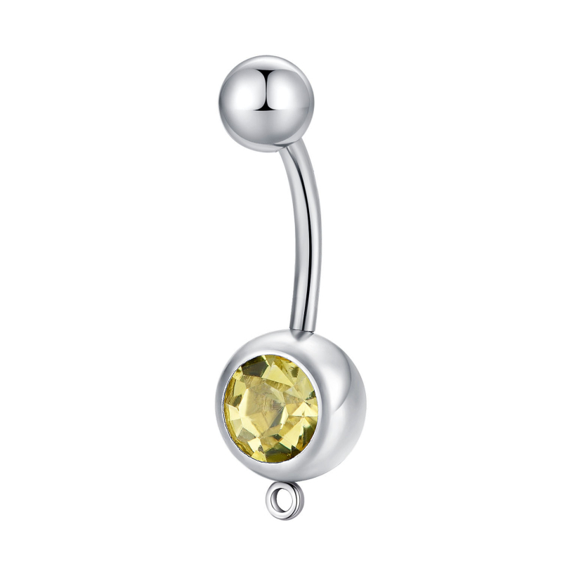 Pilvo mygtuko žiedas iš titano plieno, paprastas, unisex, geometrinis dizainas, elektroplakavimas