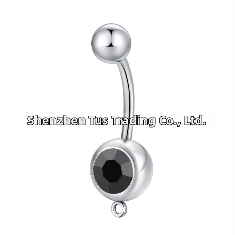 Pilvo mygtuko žiedas iš titano plieno, paprastas, unisex, geometrinis dizainas, elektroplakavimas