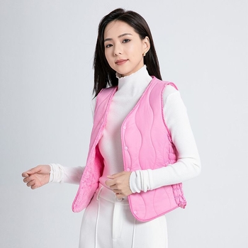 Sieviešu kokvilnas veste ar fleece oderi, rudens–ziemas sezona, regulāra piegriezums, polo apkakle, vienkāršā aizdare