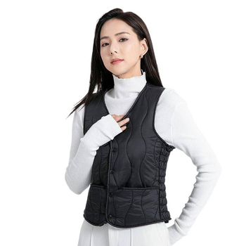 Sieviešu kokvilnas veste ar fleece oderi, rudens–ziemas sezona, regulāra piegriezums, polo apkakle, vienkāršā aizdare