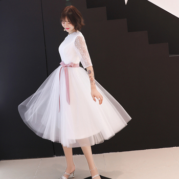 Sieviešu oficiāla kleita, poliestera šķiedra (90%), A-līnijas siluets, augsta josta, 3/4 piedurknes