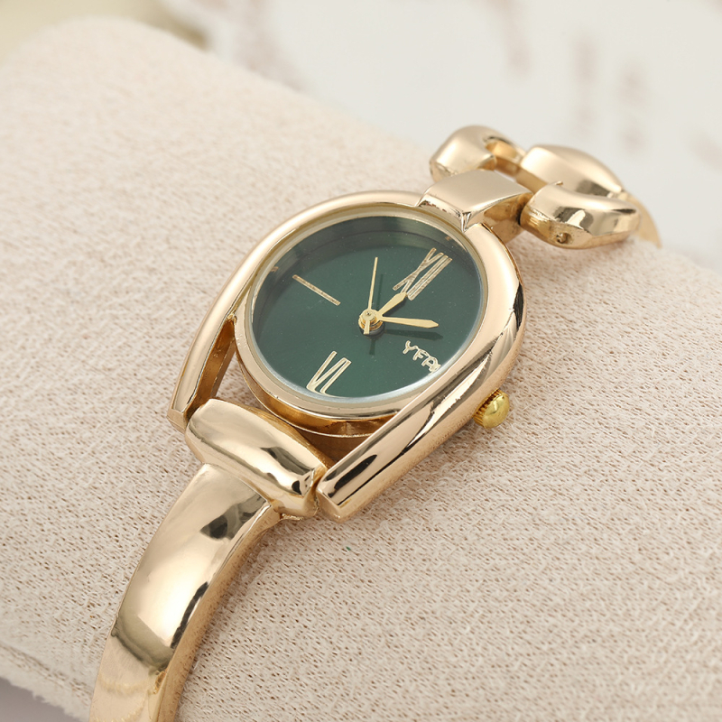 Sieviešu kvarca pulkstenis ar retro pogu dizainu, apaļš ciparnīcas diametrs 23 mm, biezums 12 mm, korpuss no cinka sakausējuma