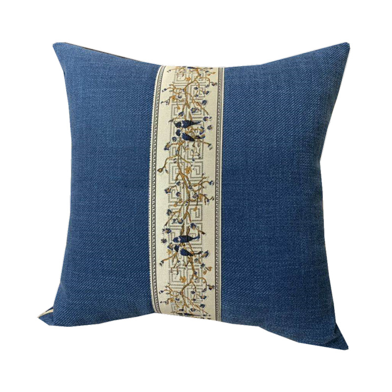 Muguras atbalsta spilvens ar lina pārklājumu, jauns ķīniešu stils; pārvalks: poliesters; pildījums: PP kokvilna; pletēšana: salikšana; raksts: vienkrāsains/ ziedu; pielāgošana pieejama