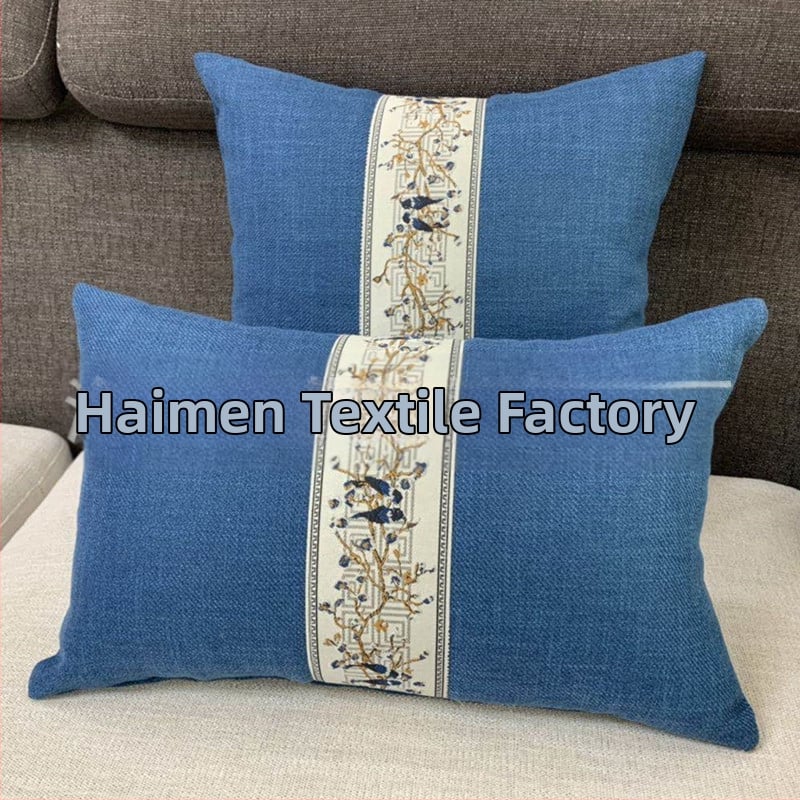 Muguras atbalsta spilvens ar lina pārklājumu, jauns ķīniešu stils; pārvalks: poliesters; pildījums: PP kokvilna; pletēšana: salikšana; raksts: vienkrāsains/ ziedu; pielāgošana pieejama