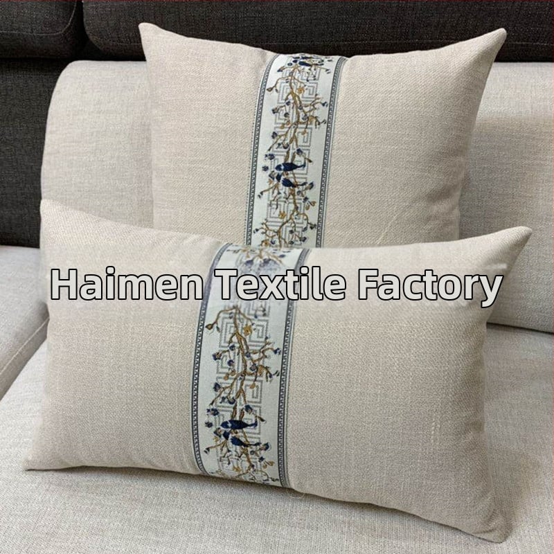 Muguras atbalsta spilvens ar lina pārklājumu, jauns ķīniešu stils; pārvalks: poliesters; pildījums: PP kokvilna; pletēšana: salikšana; raksts: vienkrāsains/ ziedu; pielāgošana pieejama