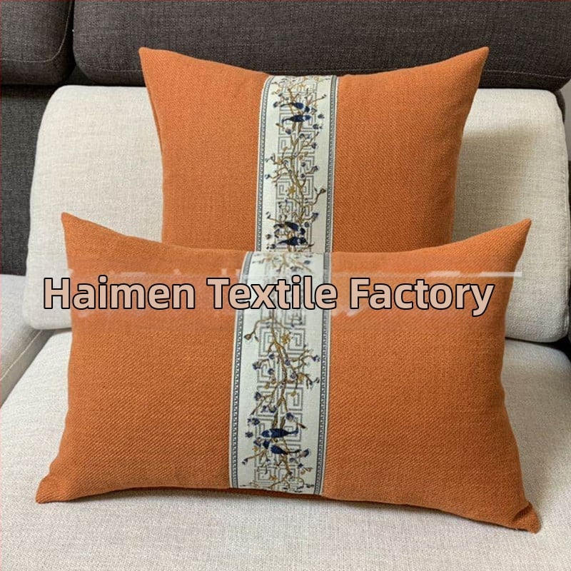 Muguras atbalsta spilvens ar lina pārklājumu, jauns ķīniešu stils; pārvalks: poliesters; pildījums: PP kokvilna; pletēšana: salikšana; raksts: vienkrāsains/ ziedu; pielāgošana pieejama