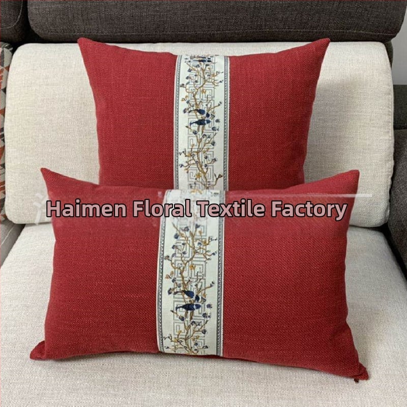 Muguras atbalsta spilvens ar lina pārklājumu, jauns ķīniešu stils; pārvalks: poliesters; pildījums: PP kokvilna; pletēšana: salikšana; raksts: vienkrāsains/ ziedu; pielāgošana pieejama