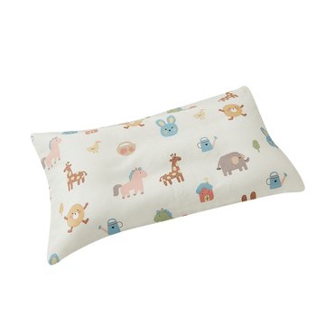 Jastučnica za djecu od 100% pamuka gaze, dvostruka, s dječjim motivom i reaktivnim tiskom