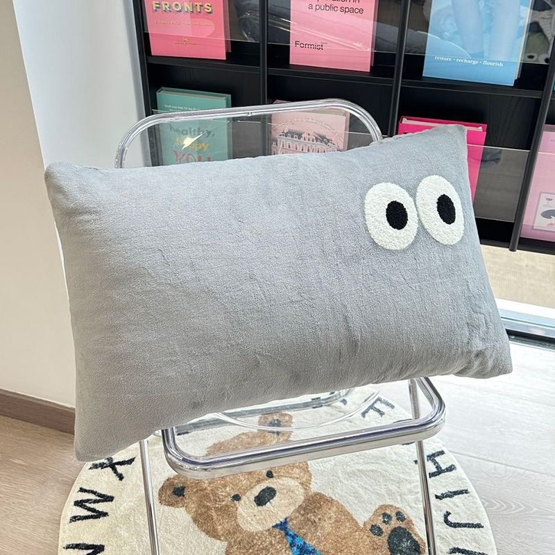 Pieninio veliūro pagalvių užvalkalų rinkinys, 2 vnt., suaugusiems – pieninis veliūras / akriliniai pluoštai