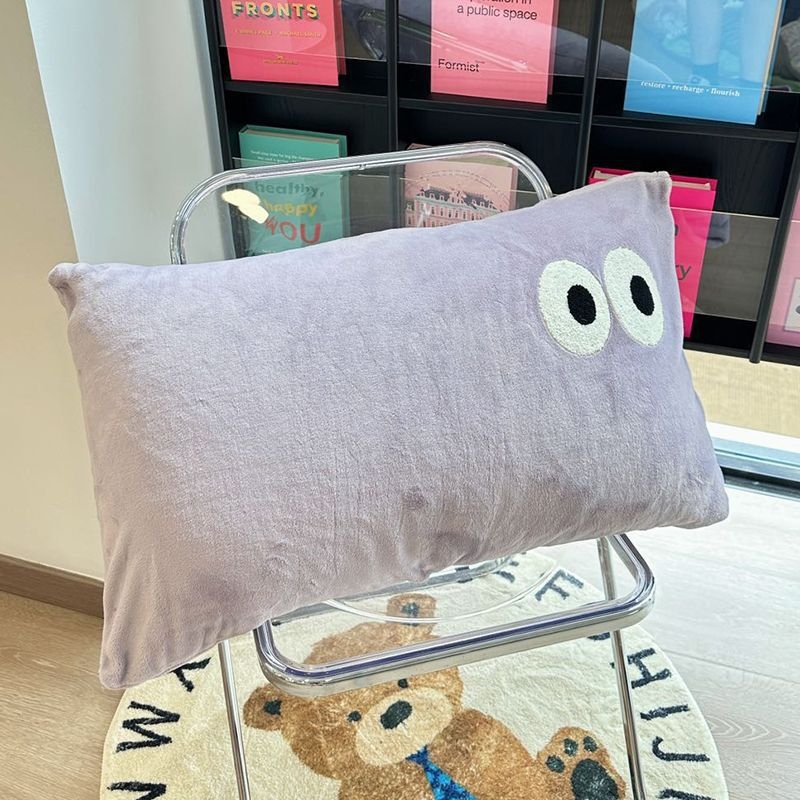 Pieninio veliūro pagalvių užvalkalų rinkinys, 2 vnt., suaugusiems – pieninis veliūras / akriliniai pluoštai