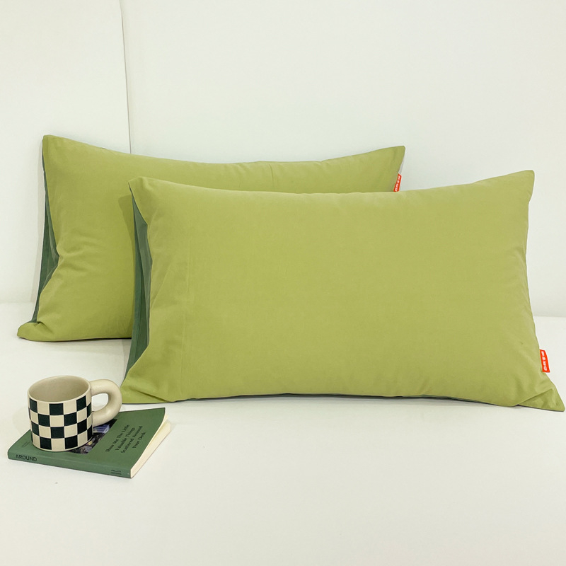 Set jastučnica od 100% pamuka, opran, dva komada, veličine 48×74 cm i 40×60 cm