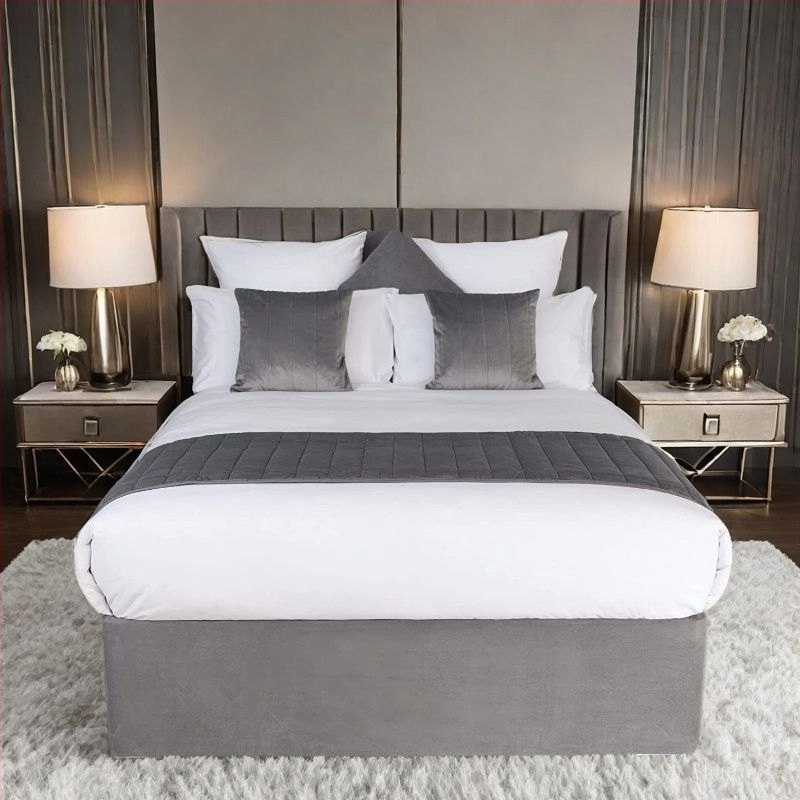 Pătură de pat din nubuc sintetic, protecție împotriva zgârieturilor de la pisici, acoperire pe trei laturi, culoare uni, țesătură periată, vopsire reactiva