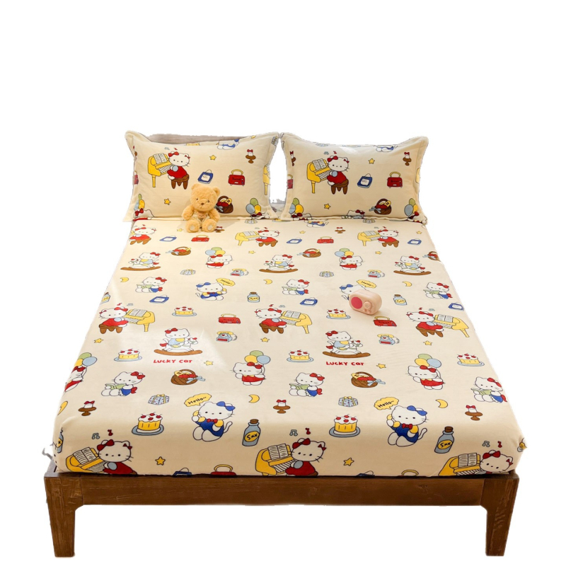 Napinaca plah od mliječne velure za jesen-zimu, debela, rub od koralnog velura, protuklizni zaštitni poklopac, 3-dijelni set, korejski stil