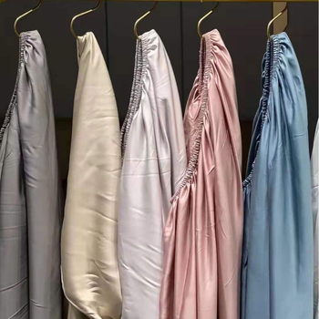 Minimalistički jednofarbni Tencel set s 60-countom: napinjajući list, ravni list, navlaka za jastuk, navlaka za pokrivač za krevet 1,5 m