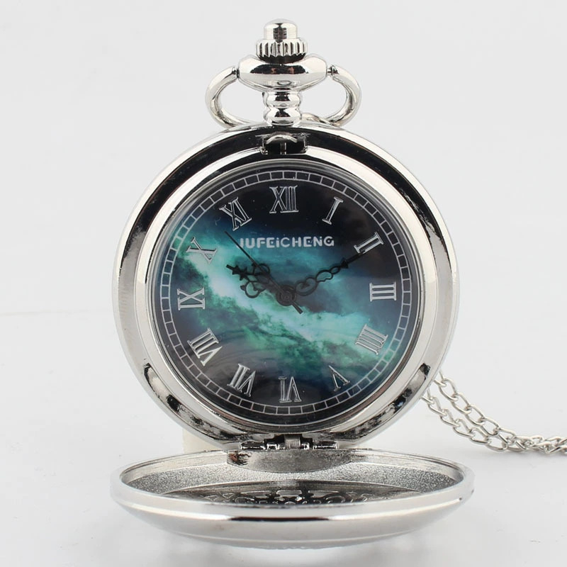 Van Gogh stiilis taskukell — minimalistlik antiikdisain, kvartsliikumine; segukorpus; ümmargune dial; akrüülpeegel; spiraalkroon