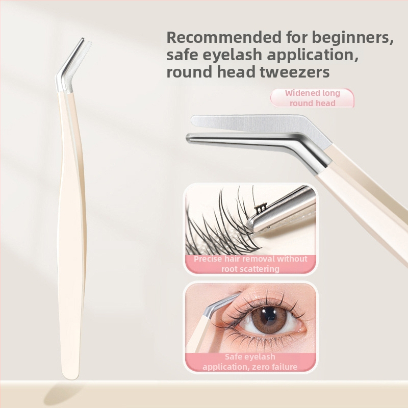 Pincetes mākslīgām skropstām sākotnējiem lietotājiem – augstas precizitātes nerūsējošā tērauda instruments, izcelsme Yangjiang