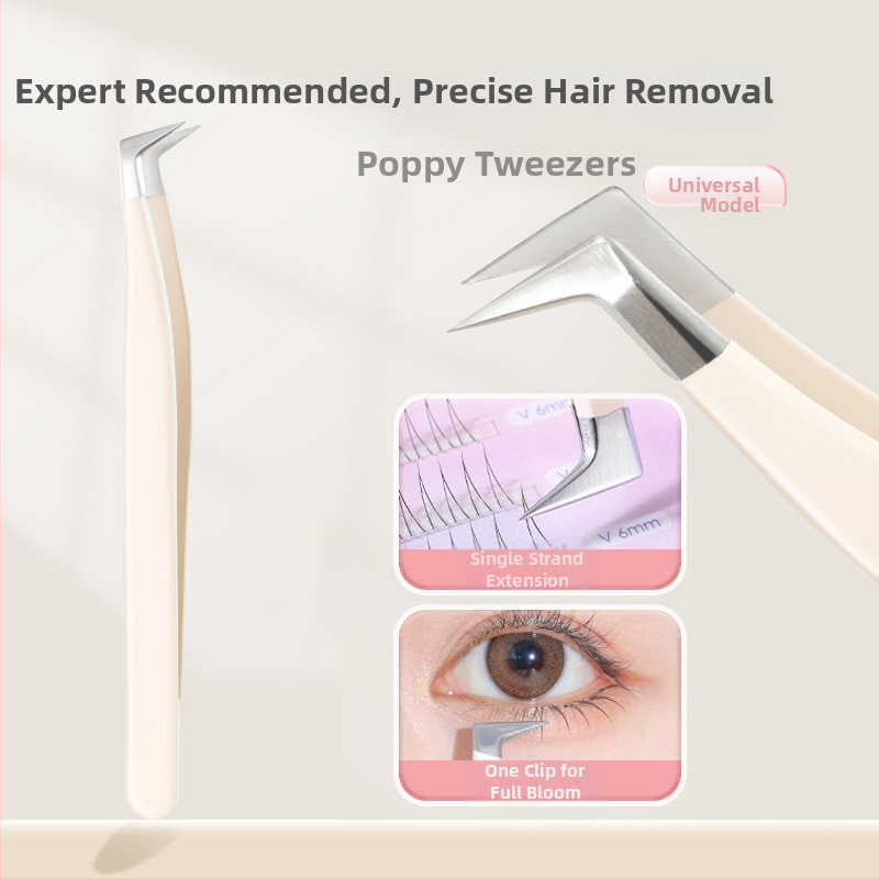 Pincetes mākslīgām skropstām sākotnējiem lietotājiem – augstas precizitātes nerūsējošā tērauda instruments, izcelsme Yangjiang