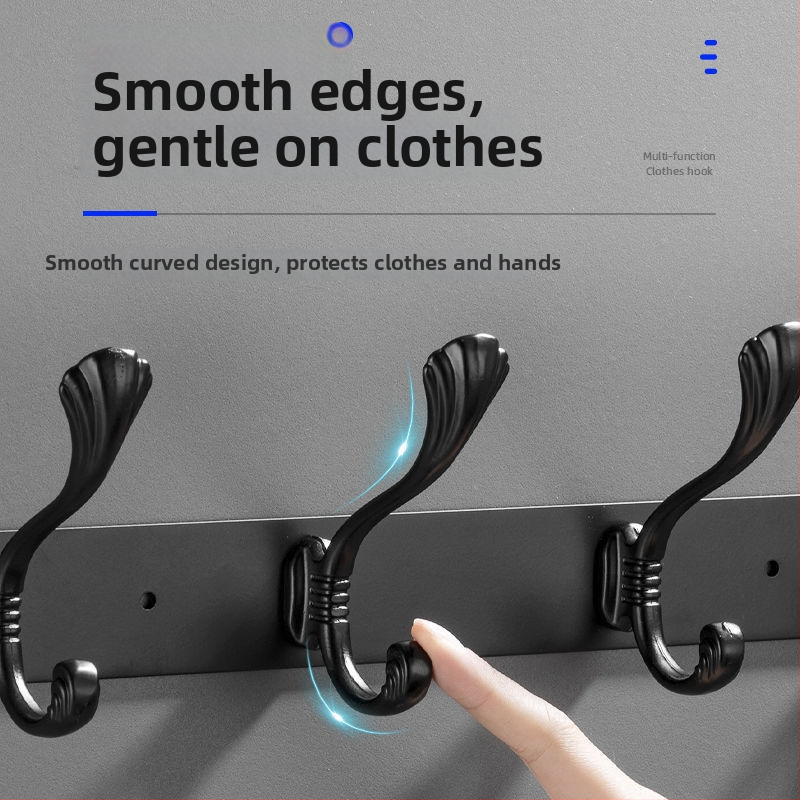 Sienas uzstādāms daudzrindu āķu skapis drēbēm, 5–10 kg slodze, mūsdienīgs minimālisma dizains, 2023. gadā uzsākts