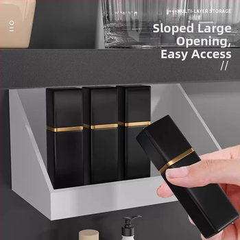 Sieninis vonios kambario sandėliavimo spintelė, 18L talpa, PP medžiaga, japonų stilius