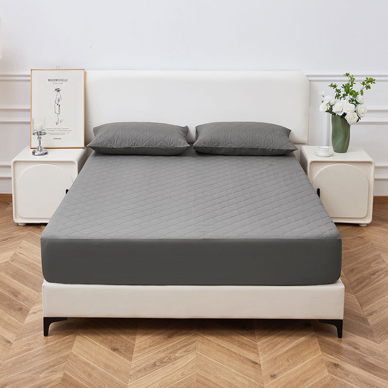 Huazhi Cearșaf cu elastic | culoare solidă, țesătură periată, imprimare reactive și vopsire, material: fibră chimică