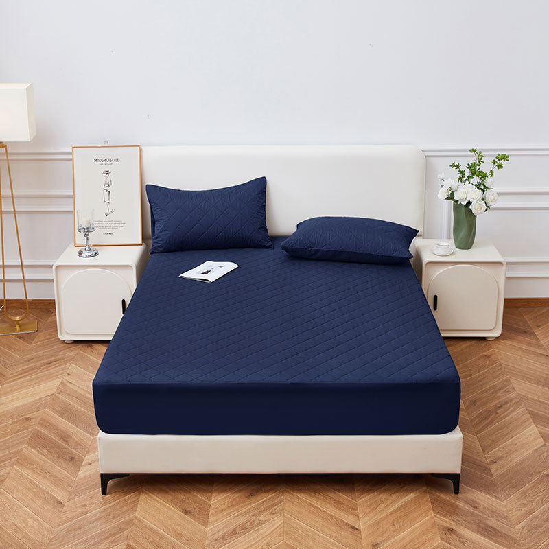 Huazhi Cearșaf cu elastic | culoare solidă, țesătură periată, imprimare reactive și vopsire, material: fibră chimică