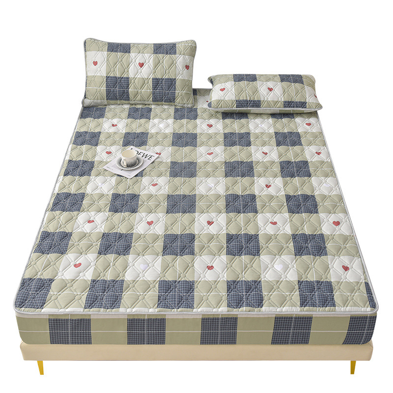Aiqi'an Pamuk 60S Antibakterijski Quilted Fitted Sheet za krevete 1,5–1,8 m