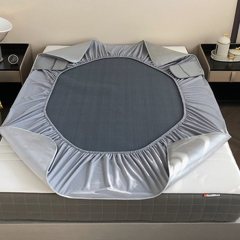 Lovos kilimėlis iš bambuko ir ice silk, sulankstomas dizainas, išspausdintas audinys, skalbiamas