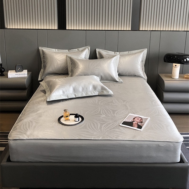 Lovos kilimėlis iš bambuko ir ice silk, sulankstomas dizainas, išspausdintas audinys, skalbiamas